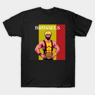 Brussels Pro Wrestling Champion Belgian T-Shirt